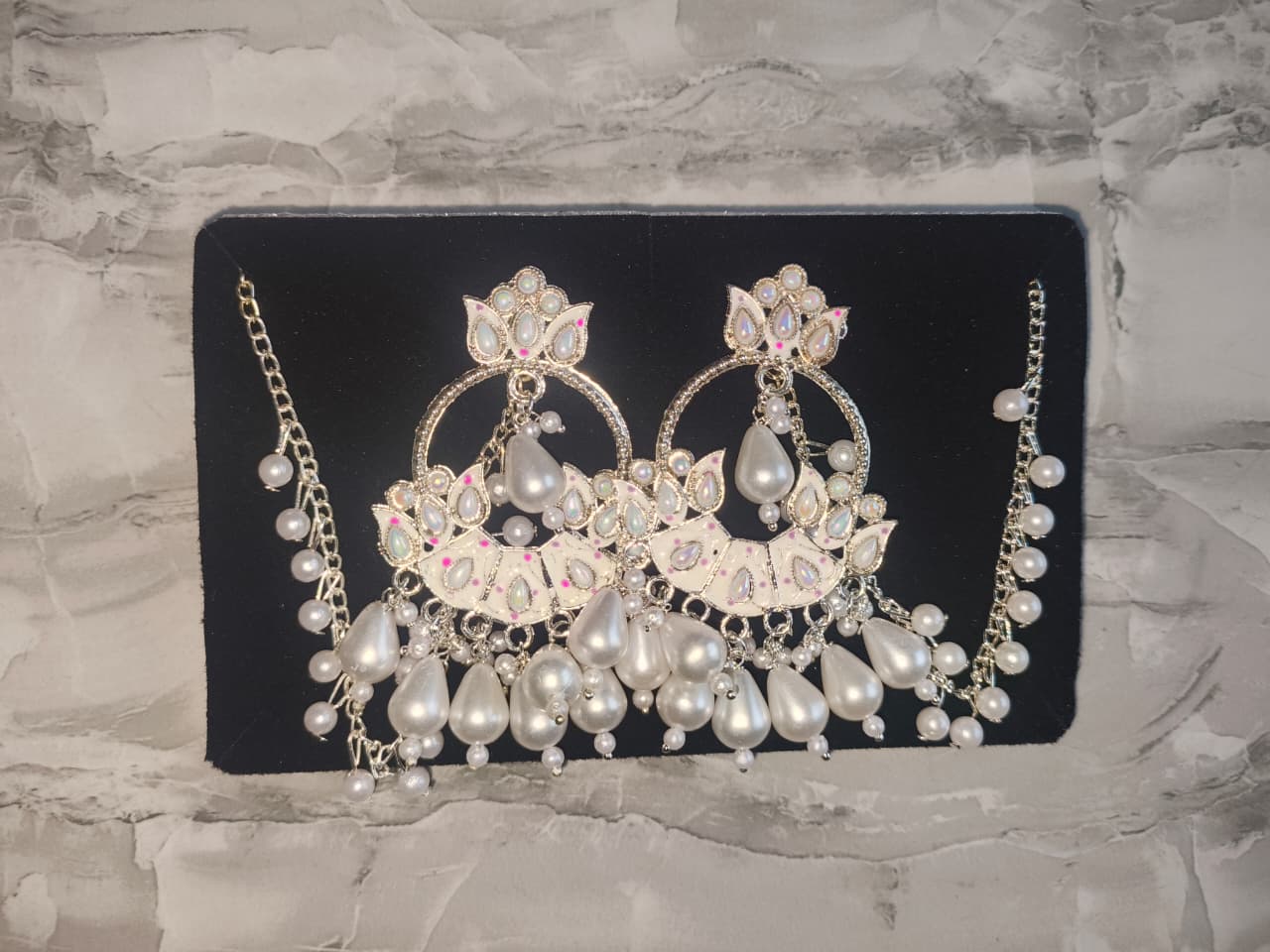 Premium Gold Plated Kundan Pearl Jhumka Earrings for Women | Traditional Bridal & Wedding Ethnic Earrings | HYPEHAVENHUB - 2